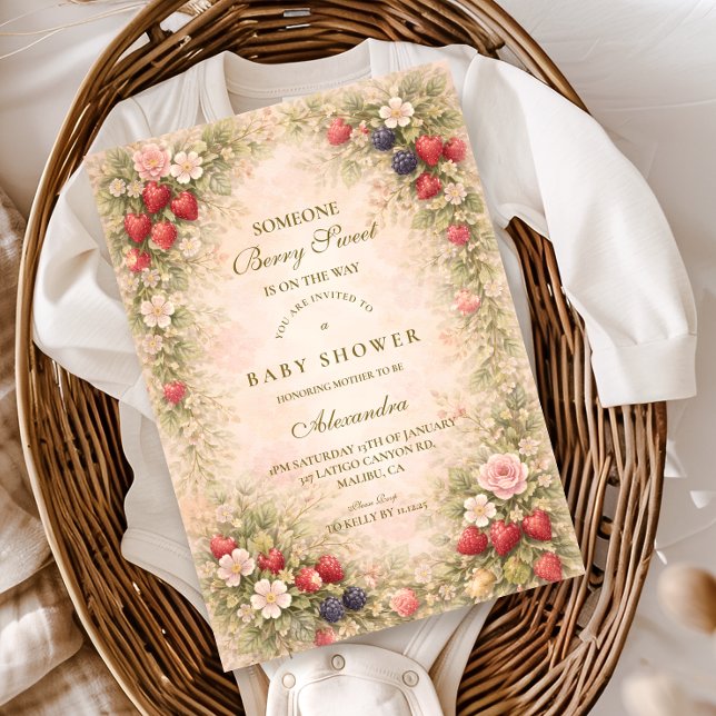 Invitación Dulce Fiesta Floral para Baby Shower (Subido por el creador)