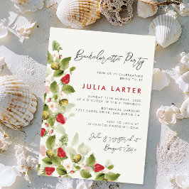 Invitación Dulce Flores Silvestres Fiesta de Bachelorette de 