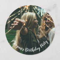 Dulce foto de cumpleaños 16 Confetti Rosa Gold