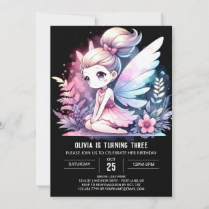 Invitación Dulce Fun Fairy Cumpleaños