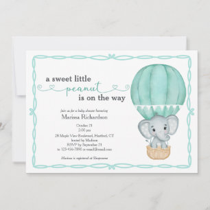 Invitación Dulce género de cacahuete Baby Shower neutro