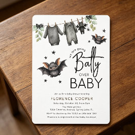 Invitación Dulce Halloween Batty sobre el bebé | Shower de be