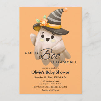 Invitación Dulce Halloween de Orange A Little Boo