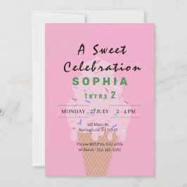 Invitación Dulce helado cumpleaños