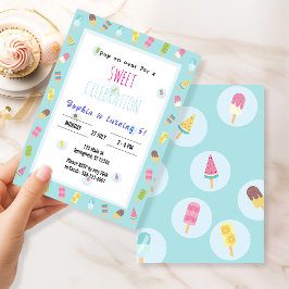 Invitación Dulce helado cumpleaños