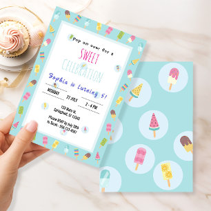 Invitación Dulce helado cumpleaños