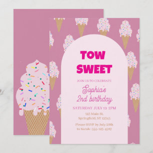 Invitación Dulce helado cumpleaños