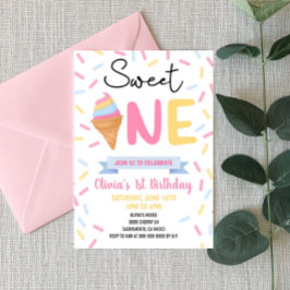 Invitación Dulce helado primer cumpleaños