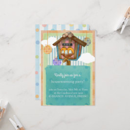 Invitación Dulce Hogar - Cute Striped & Polka Dot Tema