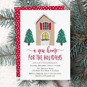 Invitación Dulce Hogar Nuevo Para Las Fiestas De Navidad Casa