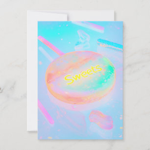 Invitación Dulce holográfico