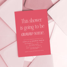 Dulce inteligente y genial baby shower rosa