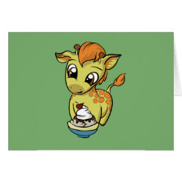 ¡Invitación dulce! Jirafa