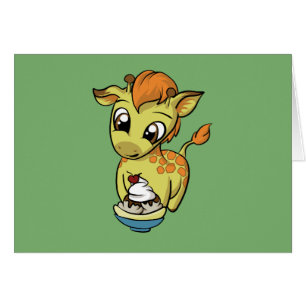 ¡Invitación dulce! Jirafa