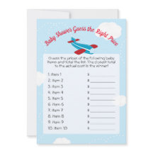 Dulce Juego de Adivinar el Precio para Baby Shower