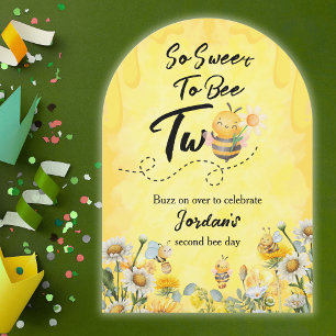 Invitación Dulce lindo para ser dos flor silvestre primer cum