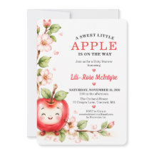 Dulce Lluvia de Pétalos de Manzana Baby Shower