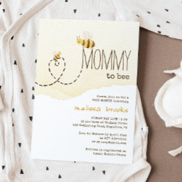 Invitación Dulce Mami Bumblebee Para Ser Baby Shower