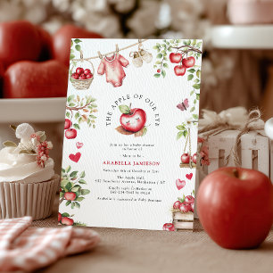 Invitación Dulce Manzana De Nuestros Ojos Baby Shower