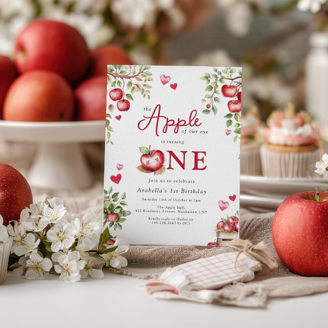 Invitación Dulce Manzana De Nuestros Ojos Cumpleaños (Subido por el creador)