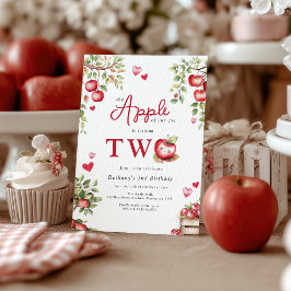 Invitación Dulce Manzana De Nuestros Ojos Cumpleaños 2