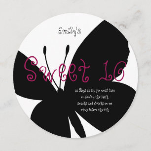 Invitación Dulce moderno 16 Cumpleaños Card