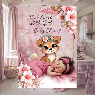 Invitación Dulce Monada Rosa Niña Shower de Perrito