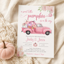 Dulce Niña Calabaza Rosa Baby Shower