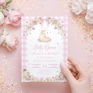 Invitación Dulce Niña Silvestre Fiesta de Bebé Patoja