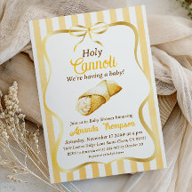 Dulce Niño Cannoli Italiano Amarillo con Lazo Baby