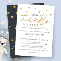 Dulce Oro Twinkle Twinkle Little Star Baby Shower