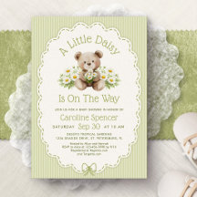 Dulce osito Daisy Baby Shower