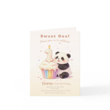 Dulce Panda de Pastel Cumpleaños 1