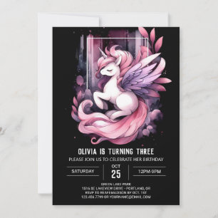 Invitación Dulce Pastel Horse Cumpleaños