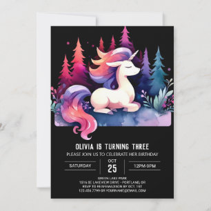 Invitación Dulce Pastel Horse Cumpleaños