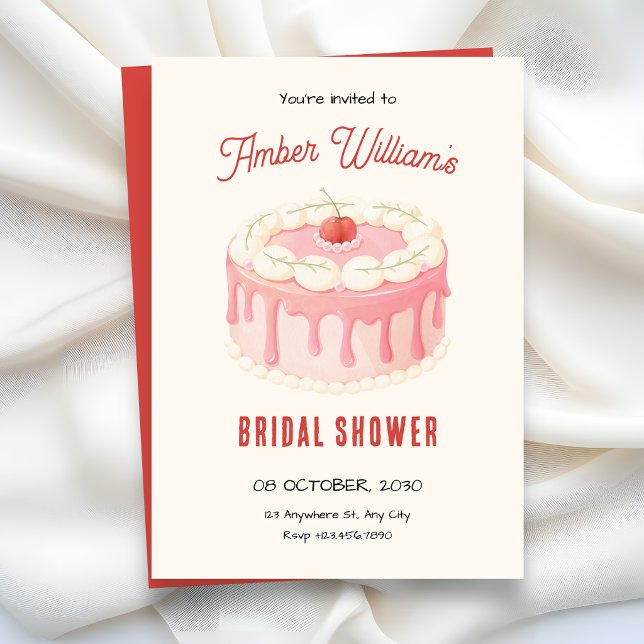 Invitación Dulce pastel para despedida de soltera (Subido por el creador)