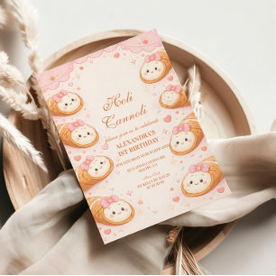 Invitación Dulce Pastelería Cannoli Cumpleaños 1er