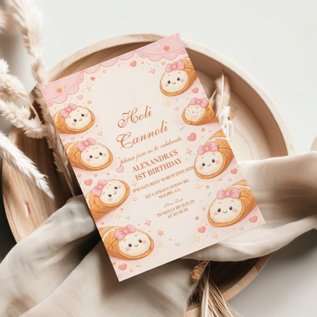Invitación Dulce Pastelería Cannoli Cumpleaños 1er (Subido por el creador)