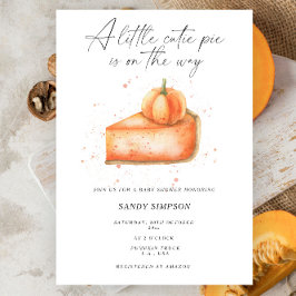 Invitación Dulce Pastelito Calabaza Otoño Baby Shower