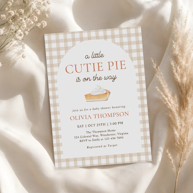 Invitación Dulce Pastelito Fiesta Otoñal de Bienvenida al Beb (Subido por el creador)