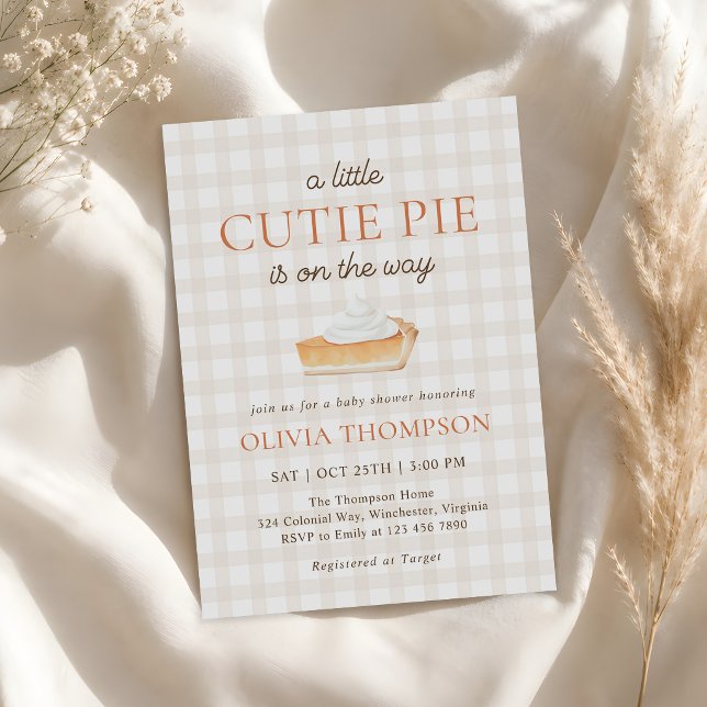 Invitación Dulce Pastelito Fiesta Otoñal de Bienvenida al Beb (Subido por el creador)