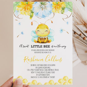 Invitación Dulce pequeña fiesta de abeja para el bebé