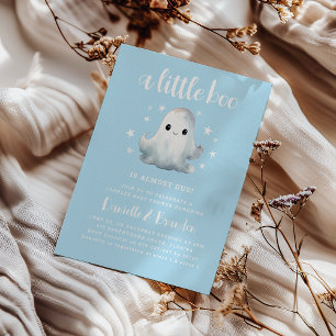 Invitación Dulce Pequeño Boo Baby Shower de Halloween