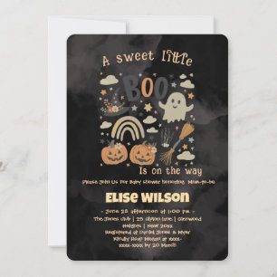 Invitación Dulce pequeño Boo de Halloween está en camino