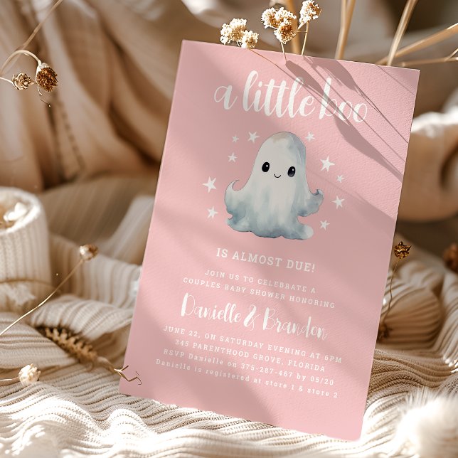Invitación Dulce Pequeño Boo Fiesta de Bebé de Halloween (Subido por el creador)