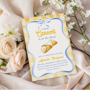 Invitación Dulce Pequeño Cannoli Italiano Baby Shower