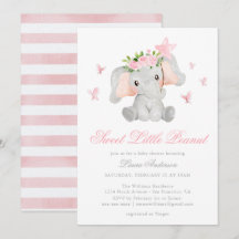 Dulce pequeño elefante de maní Elegante Baby Showe