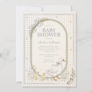 Invitación Dulce Pequeño Pato Niño Baby Shower