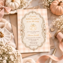 Dulce pequeño shower de bebé calabaza