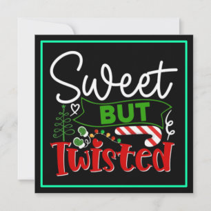 Invitación Dulce Pero Divertido Caramelo De Navidad Torcido
